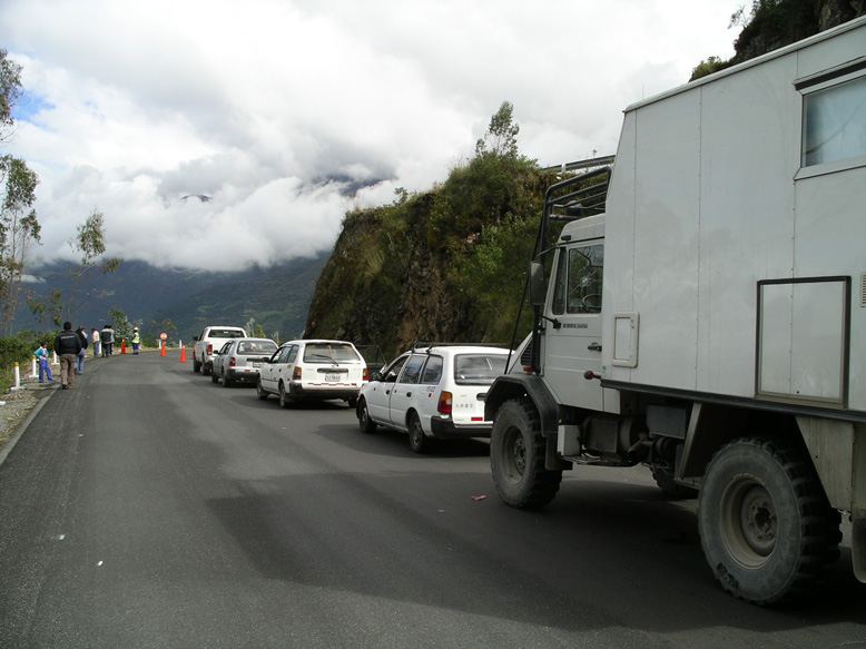 tipico parón en la ruta 3S